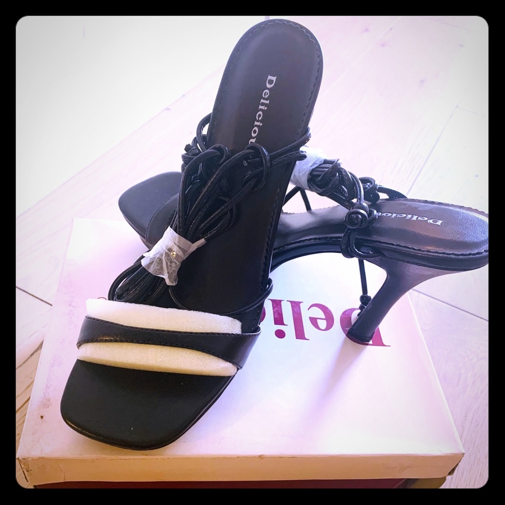 Black Strap High Heels